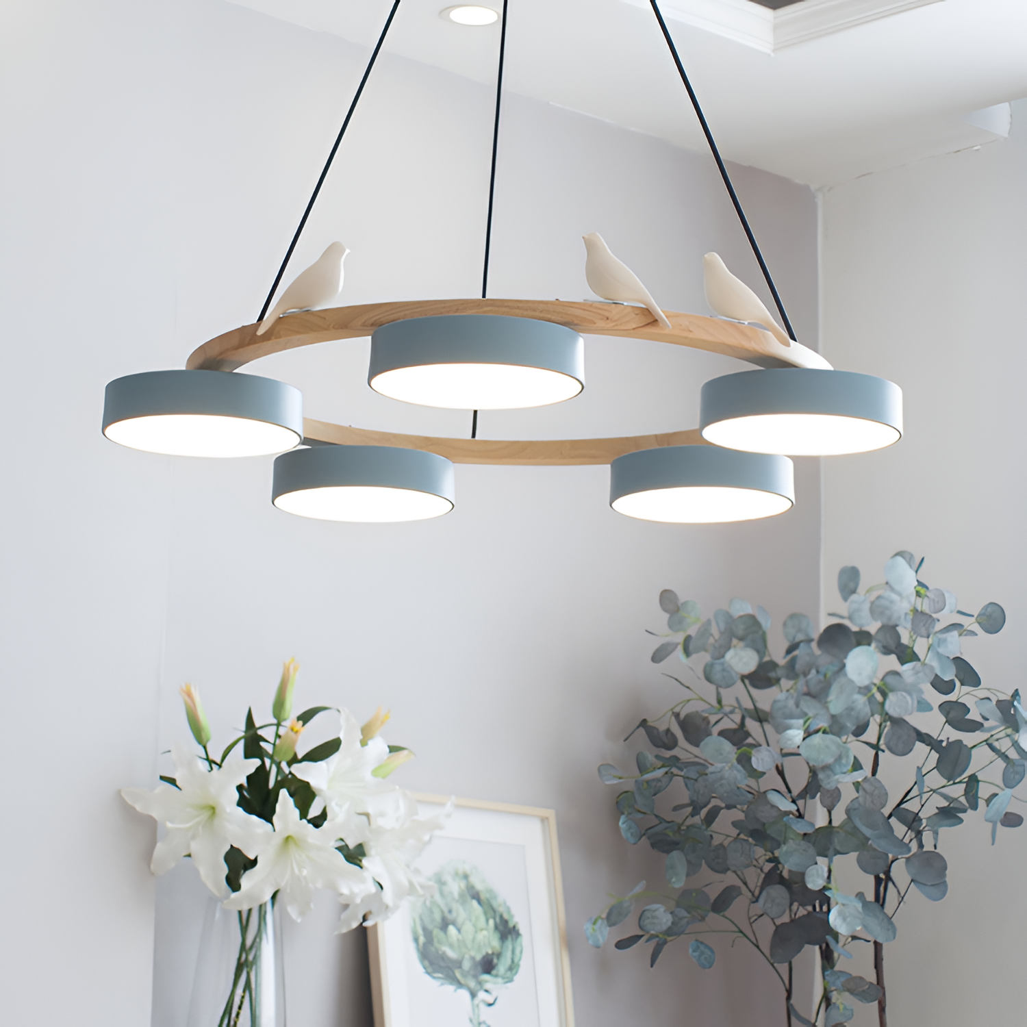 Naturtræ Nordisk Fuglelysekrone - Minimalistisk
