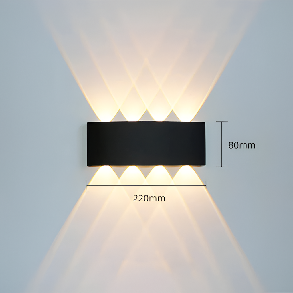 Moderne LED-væglampe – justerbar belysning