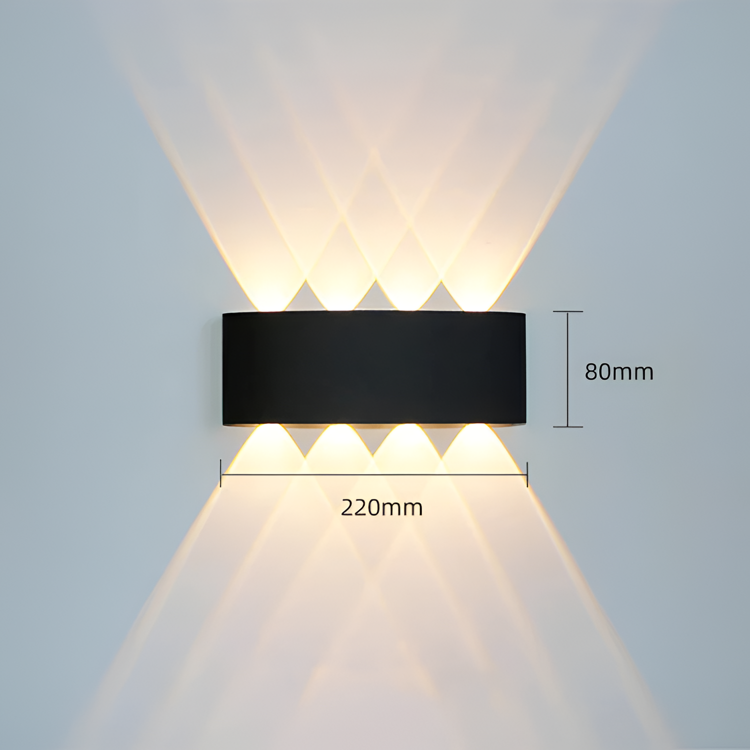 Moderne LED-væglampe – justerbar belysning