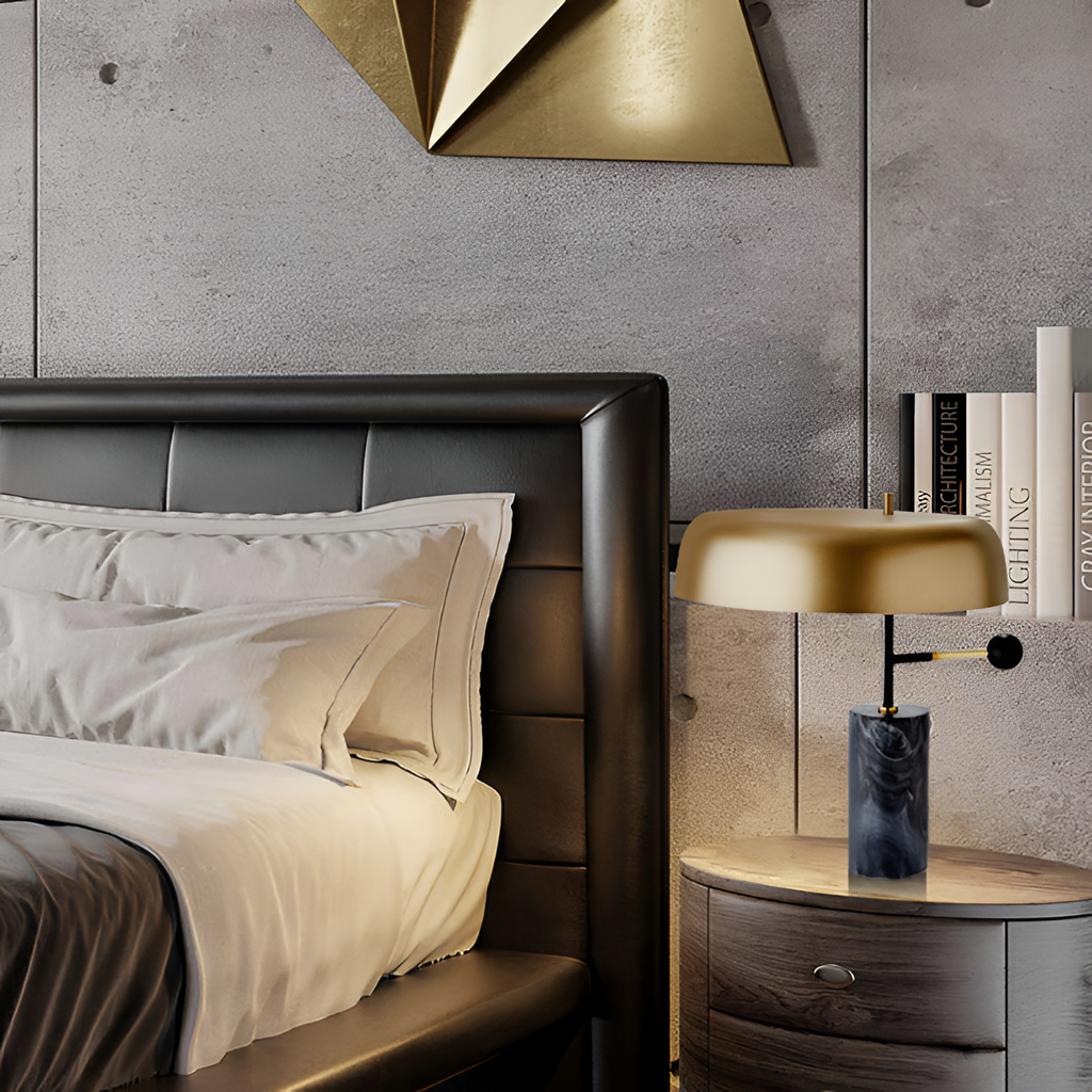 Minimalistisk Geometrisk Bordlampe - Industriel