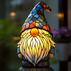 Kunstnerisk Led-natlampe Med Hundemosaik – Dekorativ