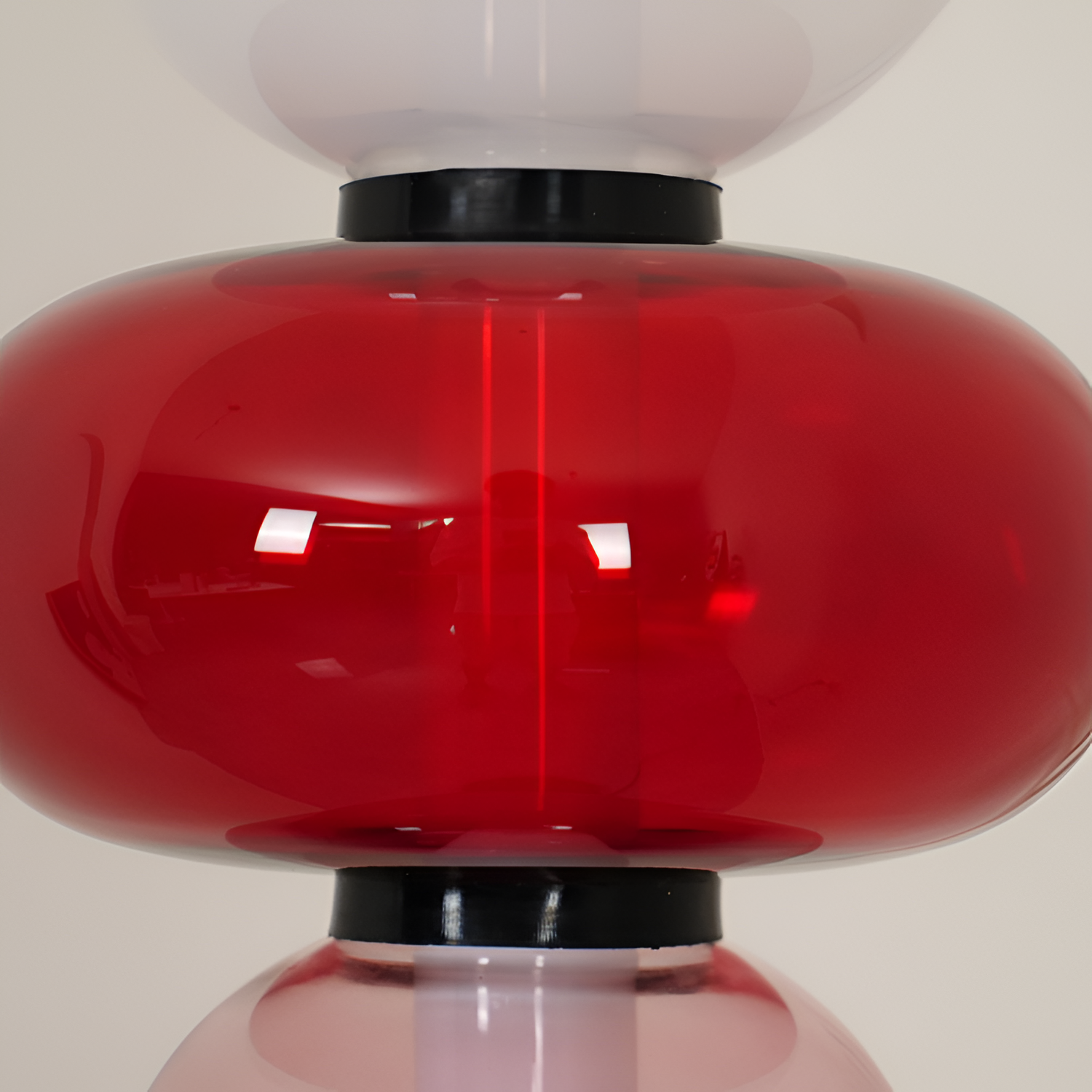 Stablet Geometrisk Glasgulvlampe - Moderne