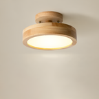 Træbase Nordisk Loftlampe - Minimalistisk