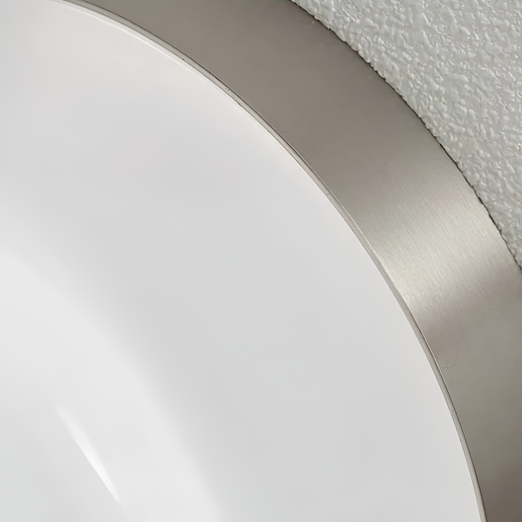 Rund Glasvæglampe - Dæmpbar Ravfarvet LED Lampe