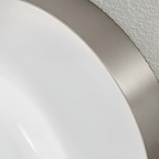 Rund Glasvæglampe - Dæmpbar Ravfarvet LED Lampe