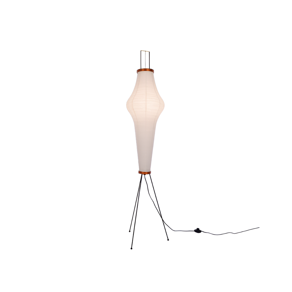 Minimalistisk Rispaper Gulvlampe - Nordisk