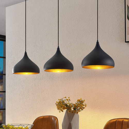Minimalistisk Industriel Triple Pendelampe - Justerbar