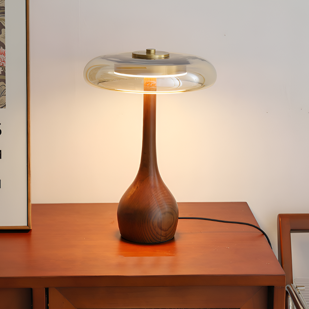 Mid-Century Mushroom Bordlampe - Dæmpbar
