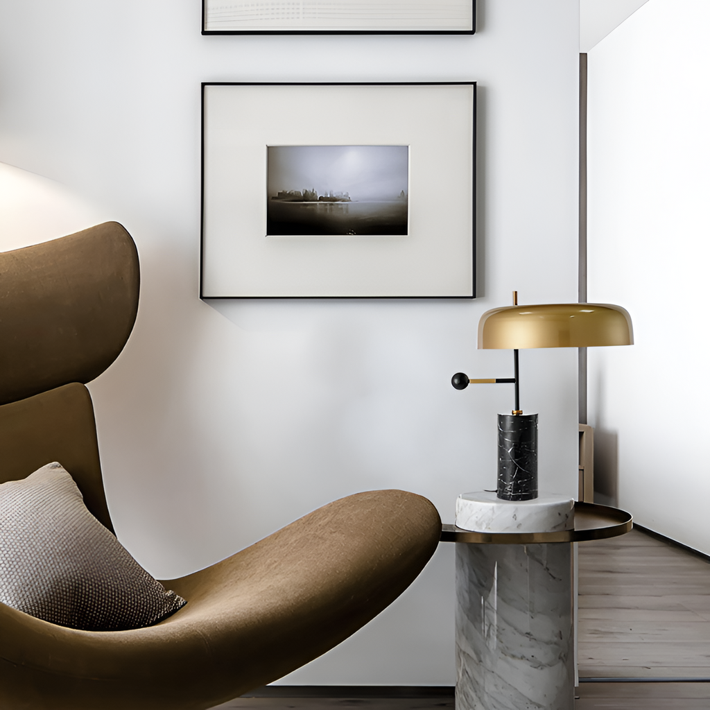 Minimalistisk Geometrisk Bordlampe - Industriel