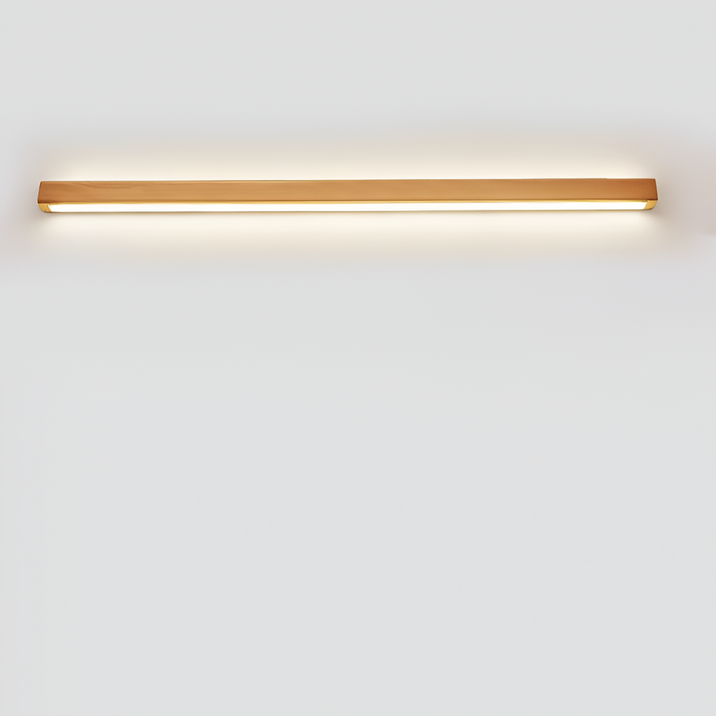 Væglampe i massivt træ med LED-lys - japansk stil