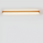 Væglampe i massivt træ med LED-lys - japansk stil
