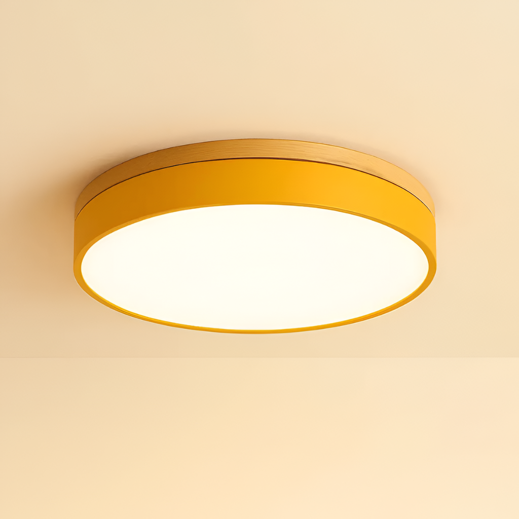 Skandinavisk Loftlampe med Træ - Moderne Hjemmebelysning