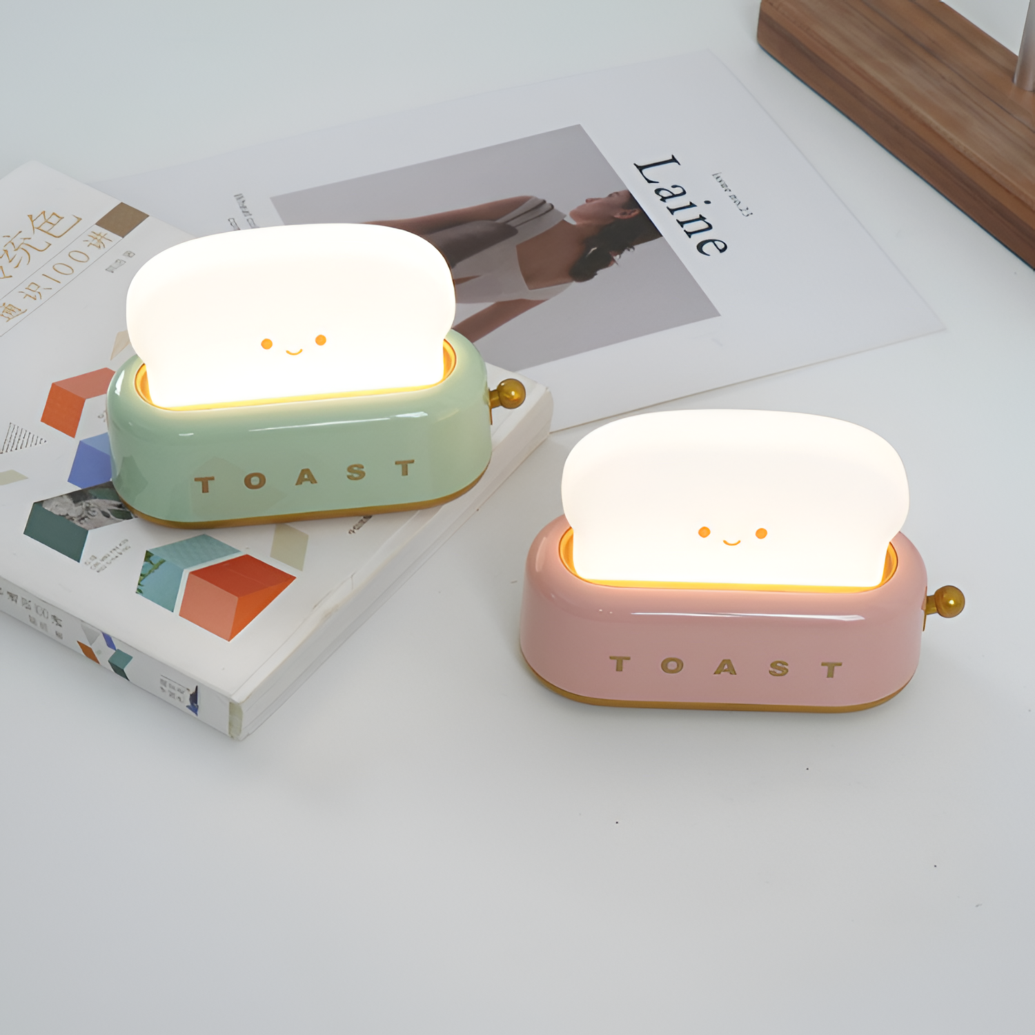 Genopladelig Minimalistisk Brødristerlampe - Dæmpbar