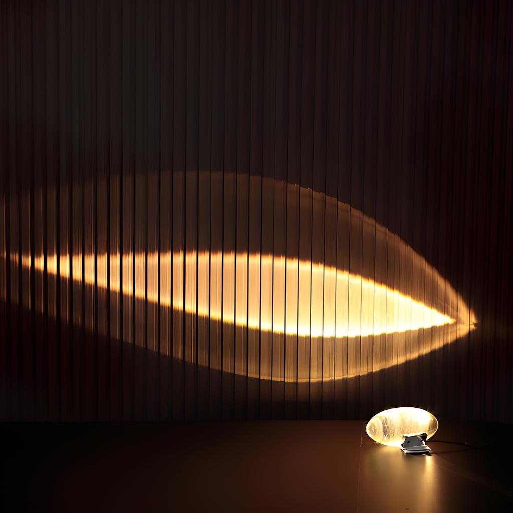 Oval Glasprojektion Projektor - Dekorativ Accent