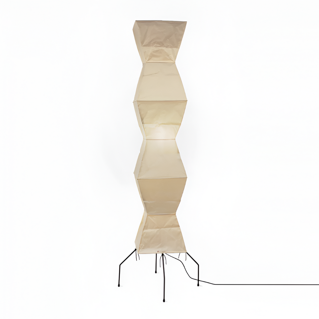 Minimalistisk Rispaper Gulvlampe - Nordisk