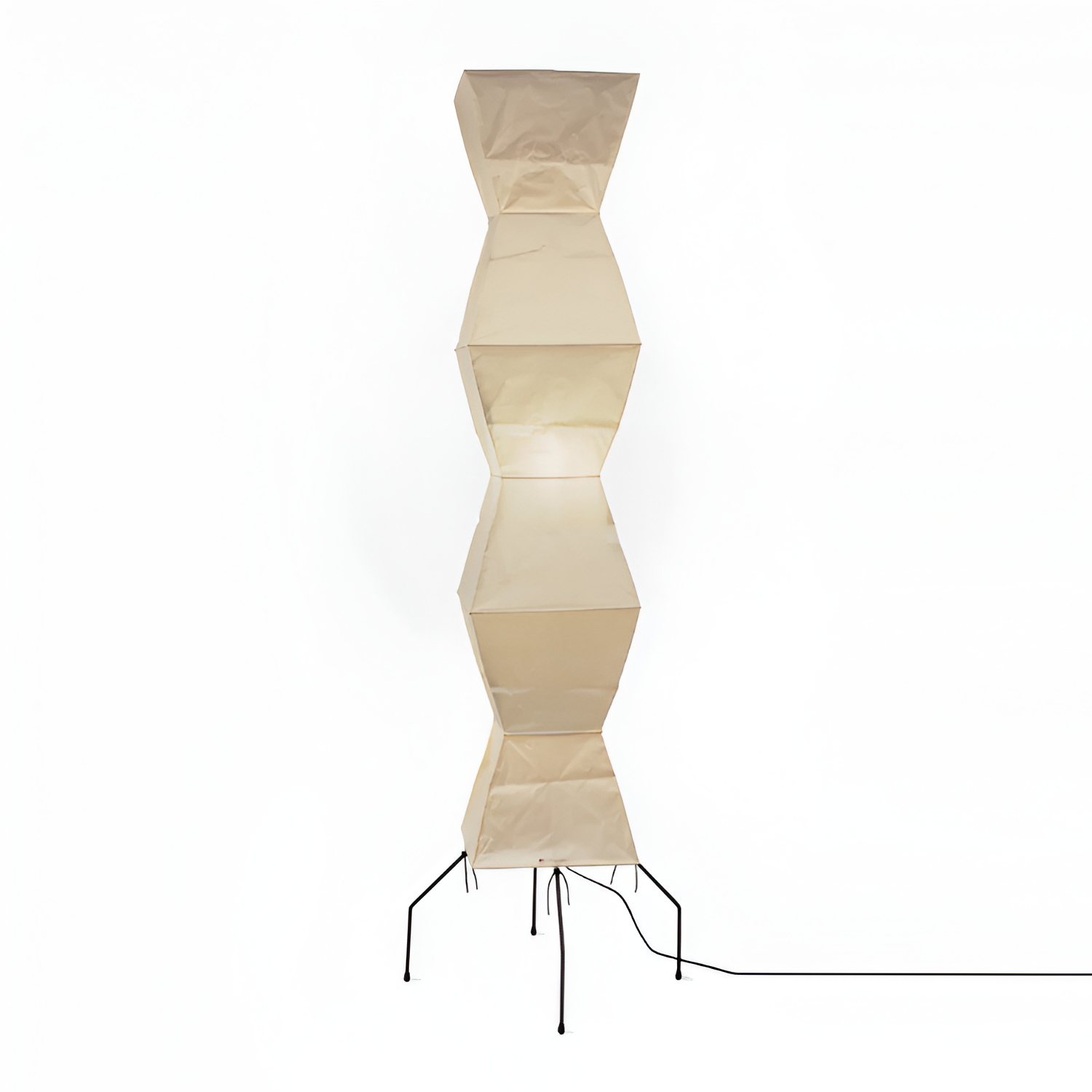 Minimalistisk Rispaper Gulvlampe - Nordisk