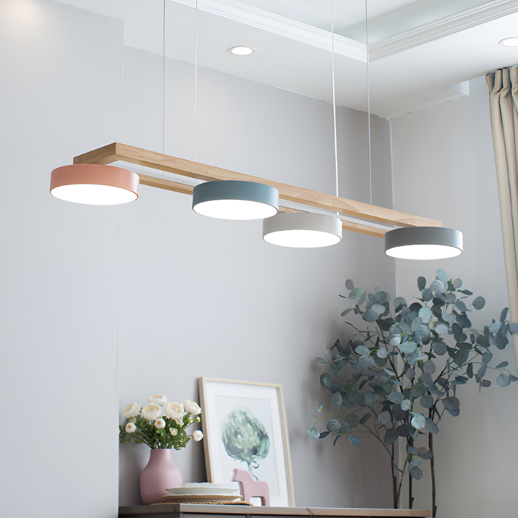 Nordisk Lineær Lysekrone - Minimalistisk