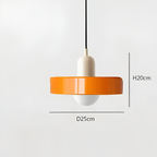Nordisk retro-pendel i glas – farverig belysning