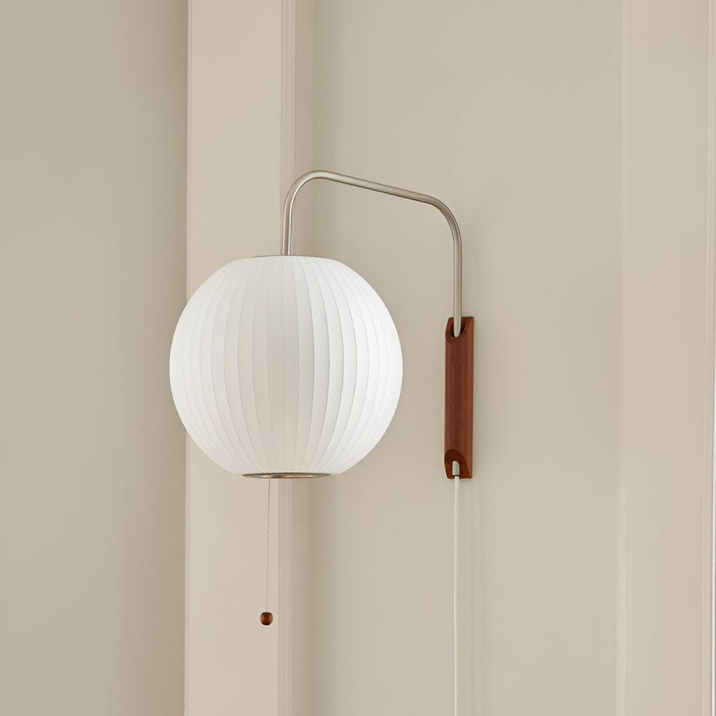 Svingarm Rillet Væglampe - Minimalistisk