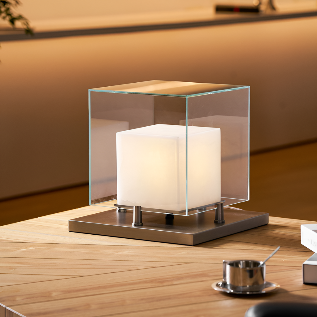 Minimalistisk Geometrisk Bordlampe - Industriel