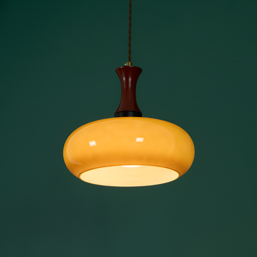 Retro Blankt Pendellampe - Dansk Vintage Stil