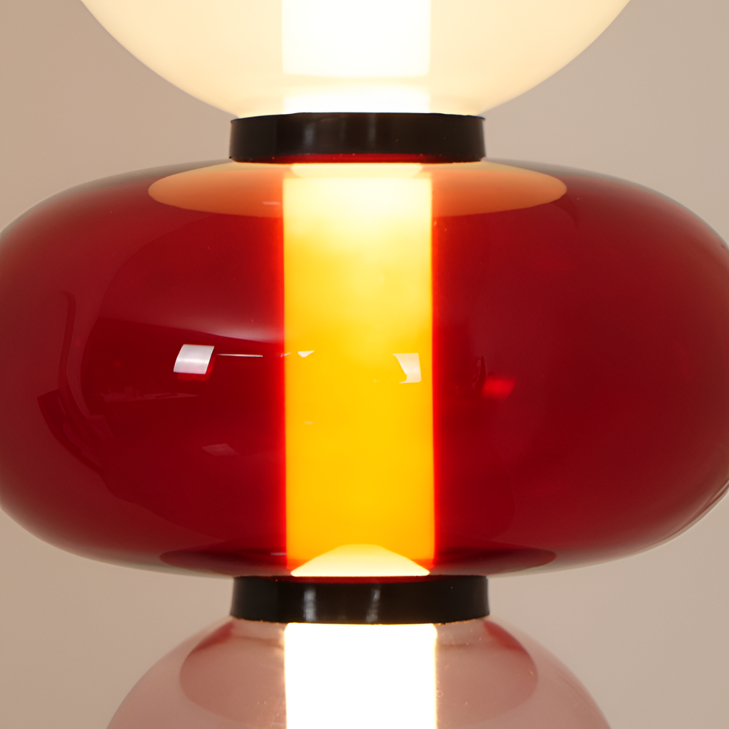 Stablet Geometrisk Glasgulvlampe - Moderne