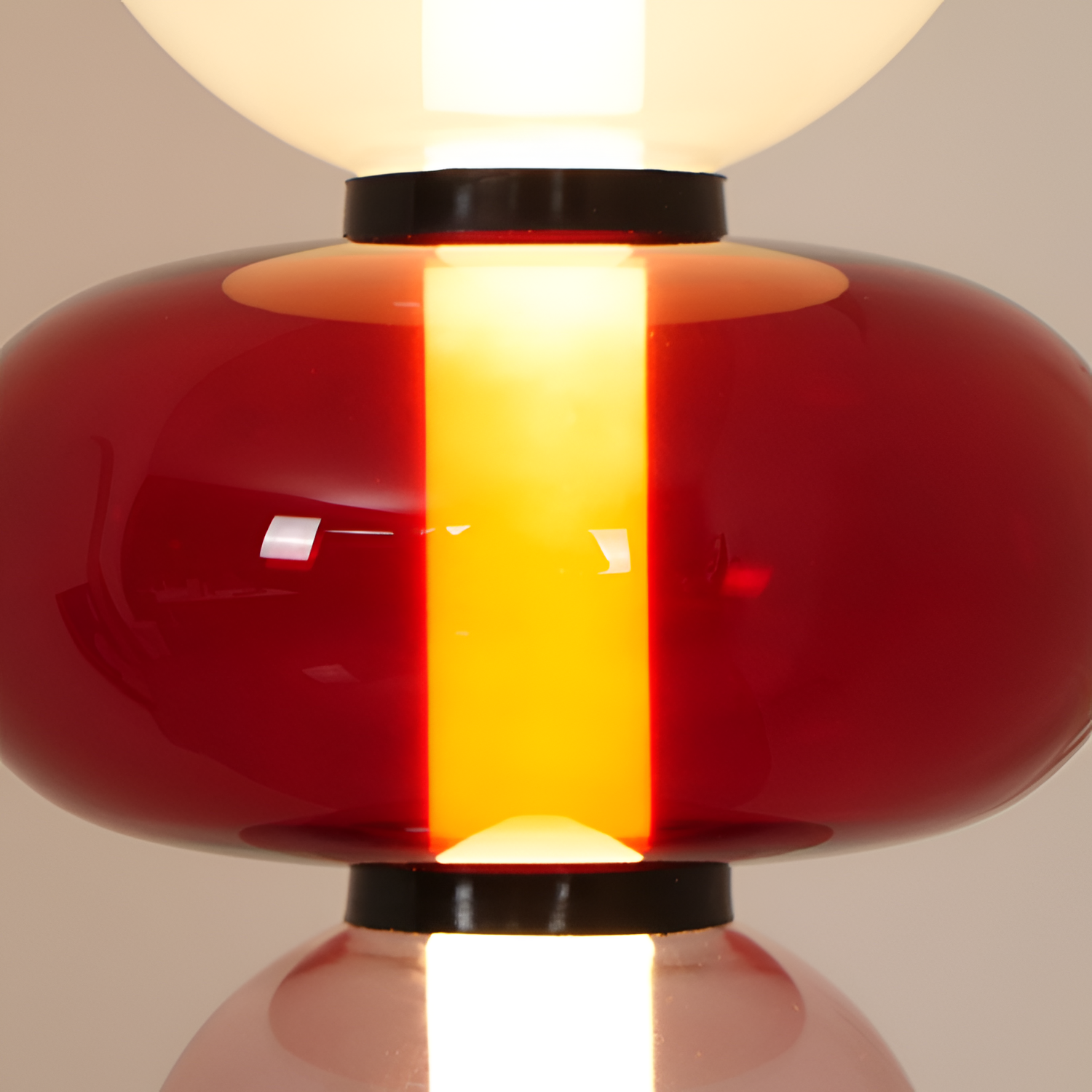 Stablet Geometrisk Glasgulvlampe - Moderne