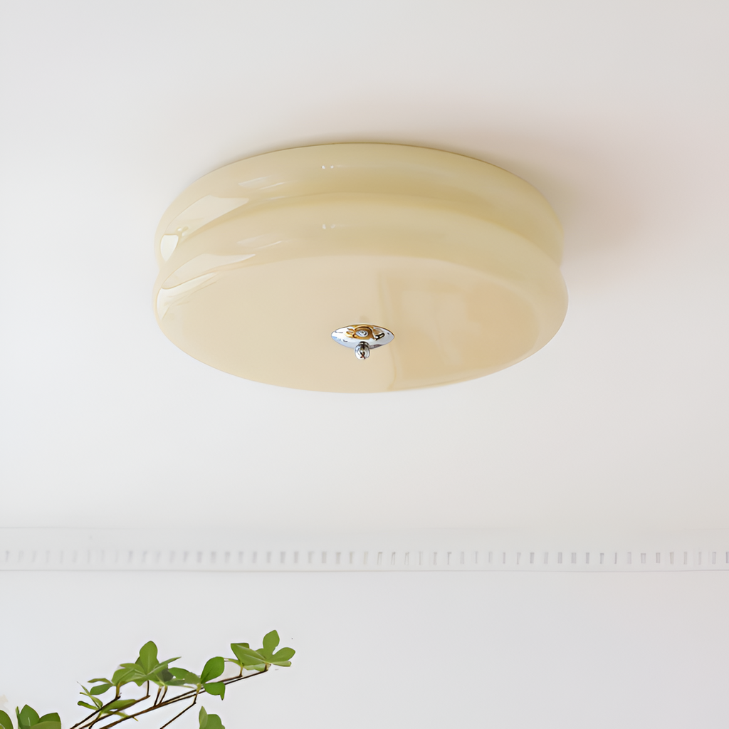 Blanke Loftlampe med Etager - Rundet