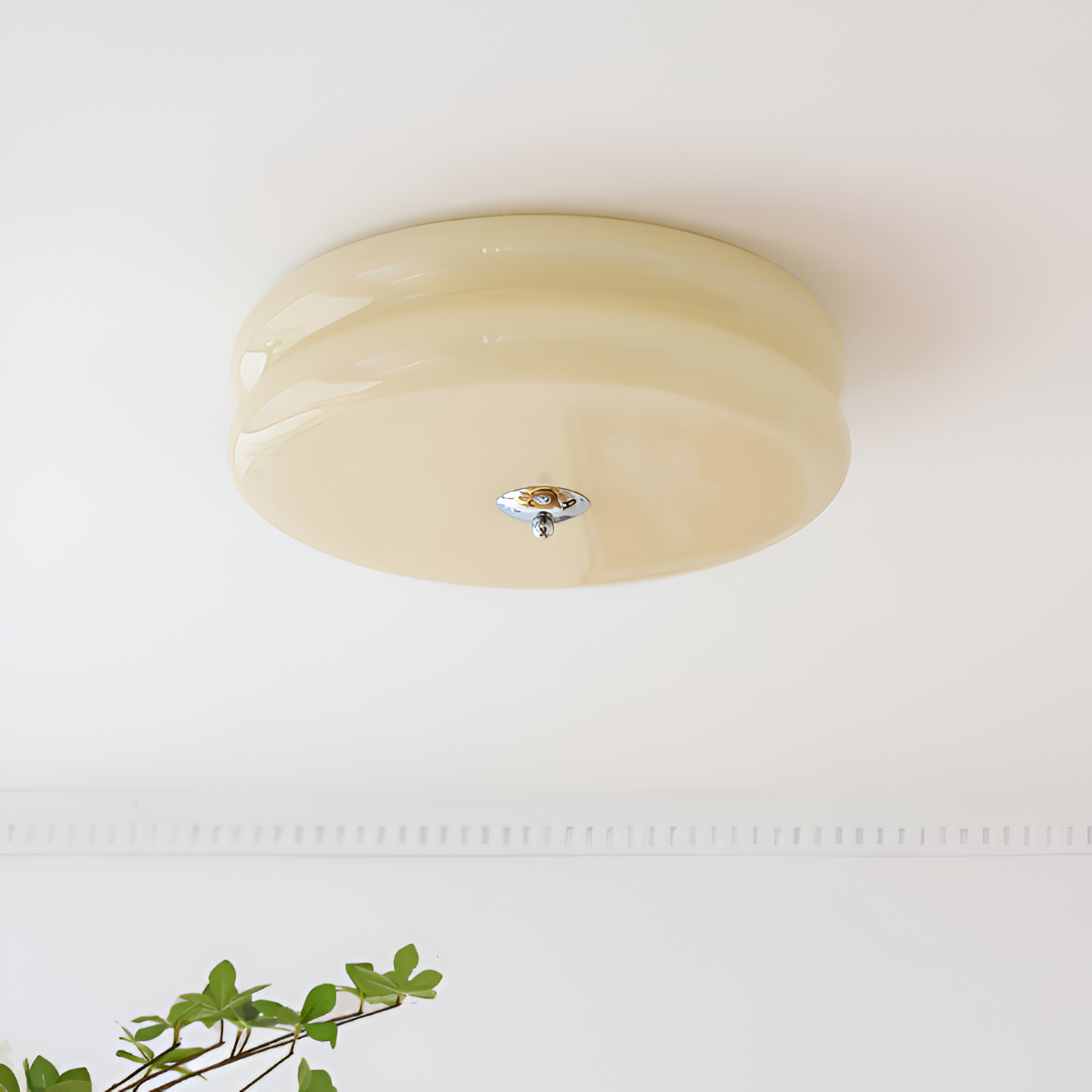 Blanke Loftlampe med Etager - Rundet