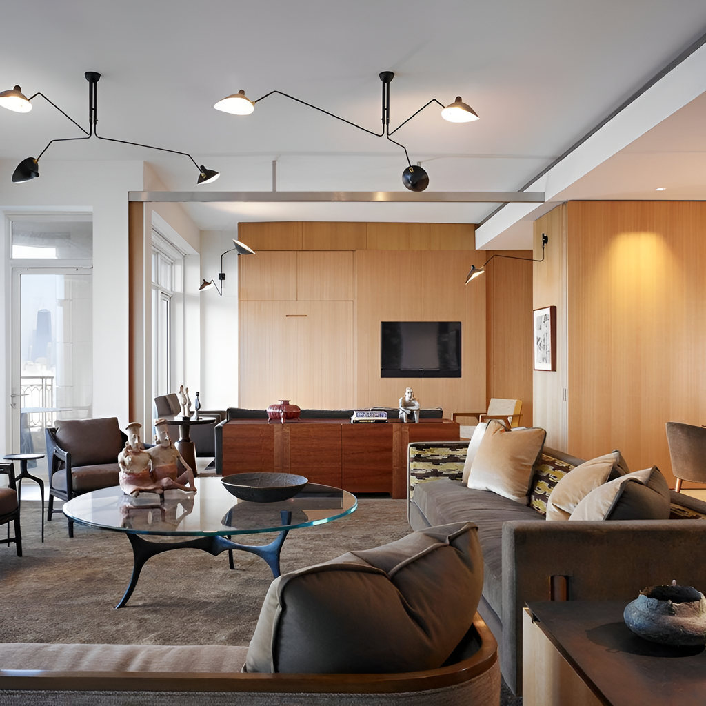 Moderne Lysekrone Med Flere Arme - Justerbar Belysning