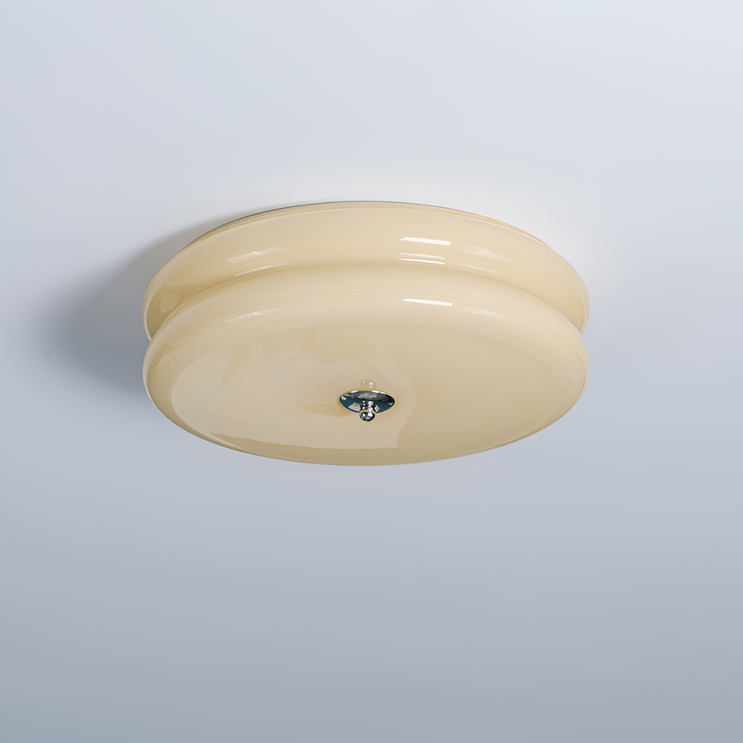 Blanke Loftlampe med Etager - Rundet