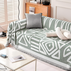 Moderne Vævet Sofa Tæppe - Geometriske