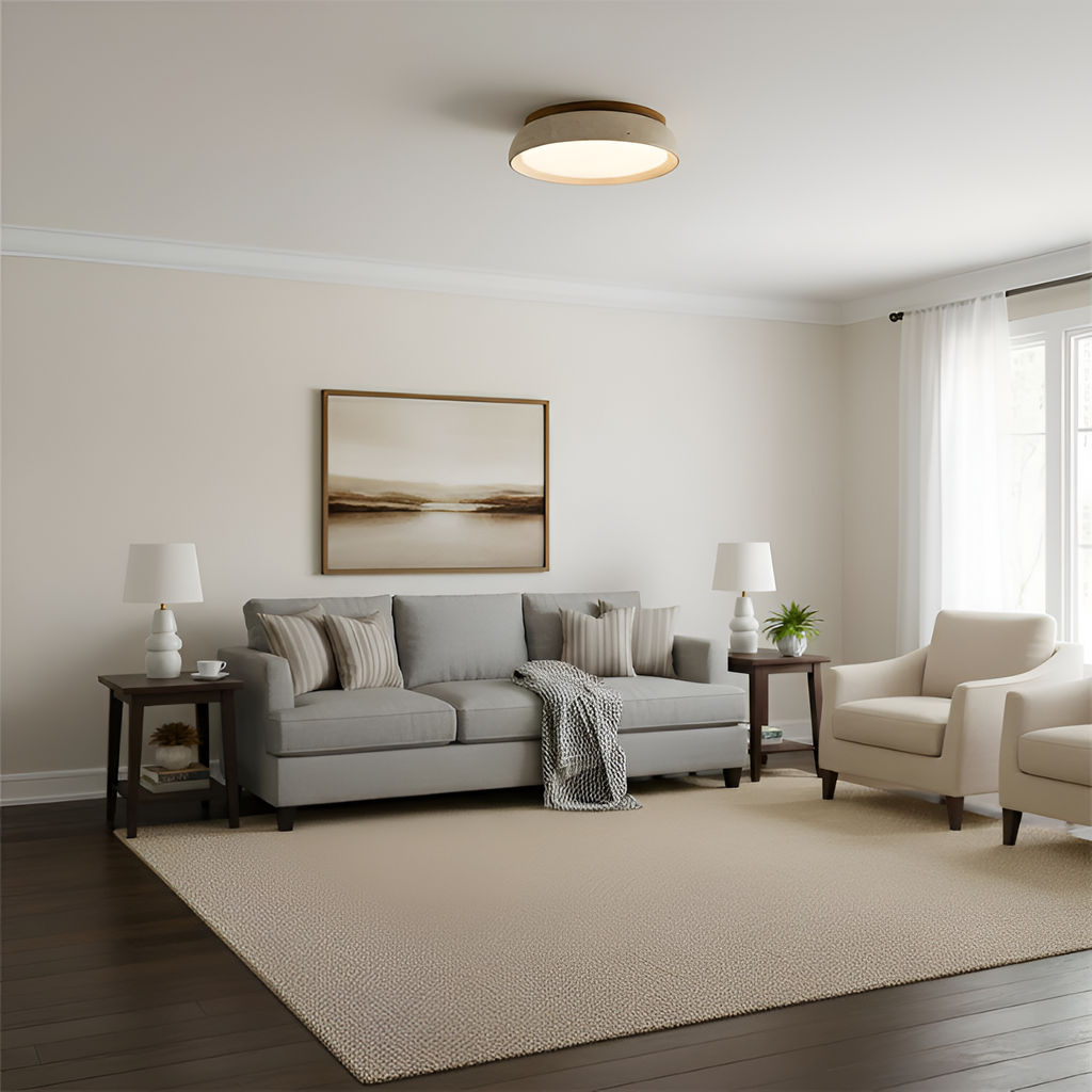 Travertine Minimalistisk Loftlampe - Dæmpbar