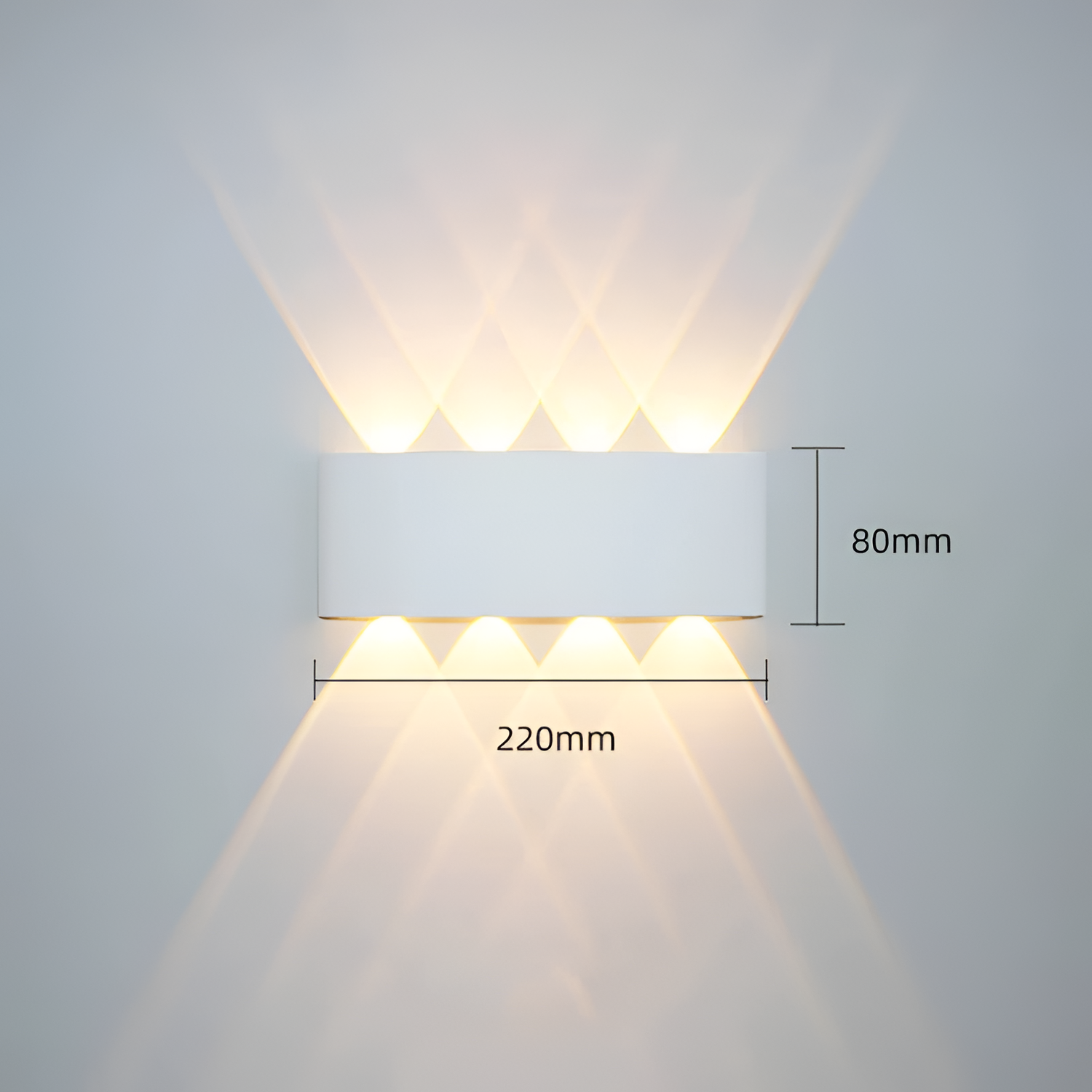 Moderne LED-væglampe – justerbar belysning