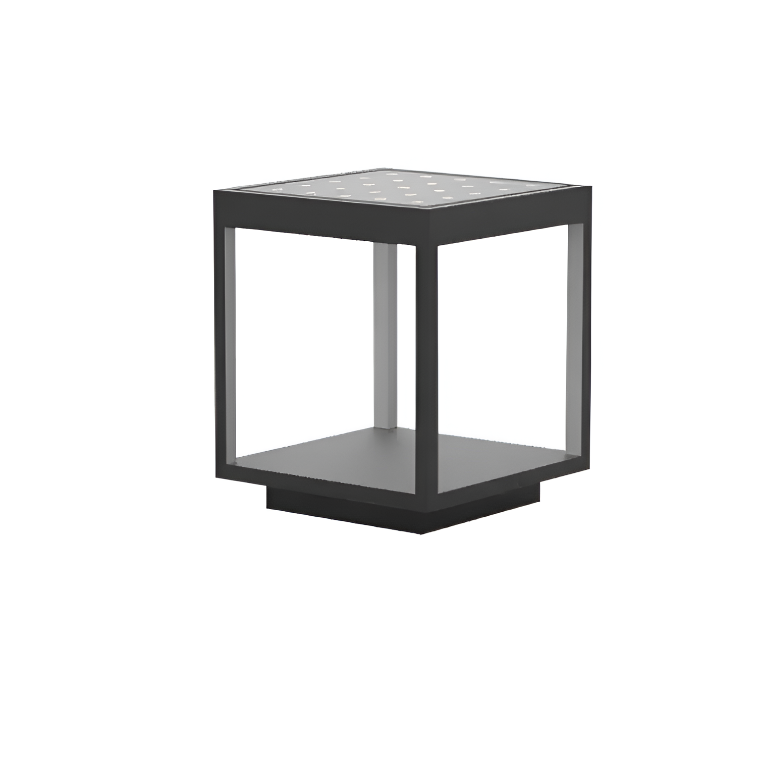 Geometrisk Solcellelampe til Udendørsbrug - Minimalistisk
