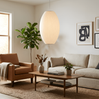 Mid Century Stil Pendellampe - Ribbet Ellipse