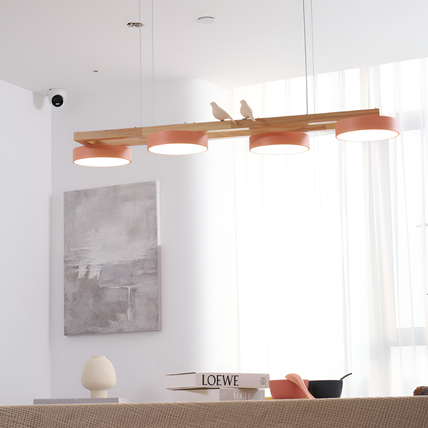 Nordisk Lineær Lysekrone - Minimalistisk