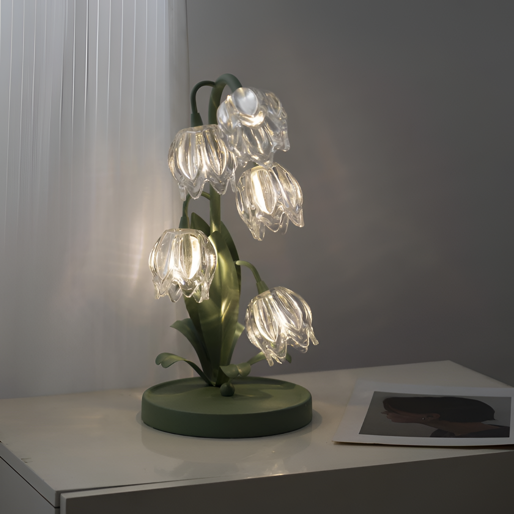 Organisk Botanisk Bordlampe - Dæmpbar