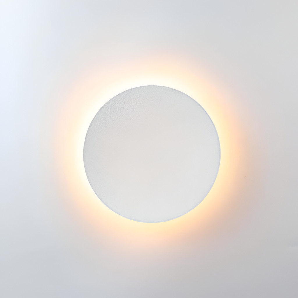 Minimalistisk Rund Væglampe - Moderne