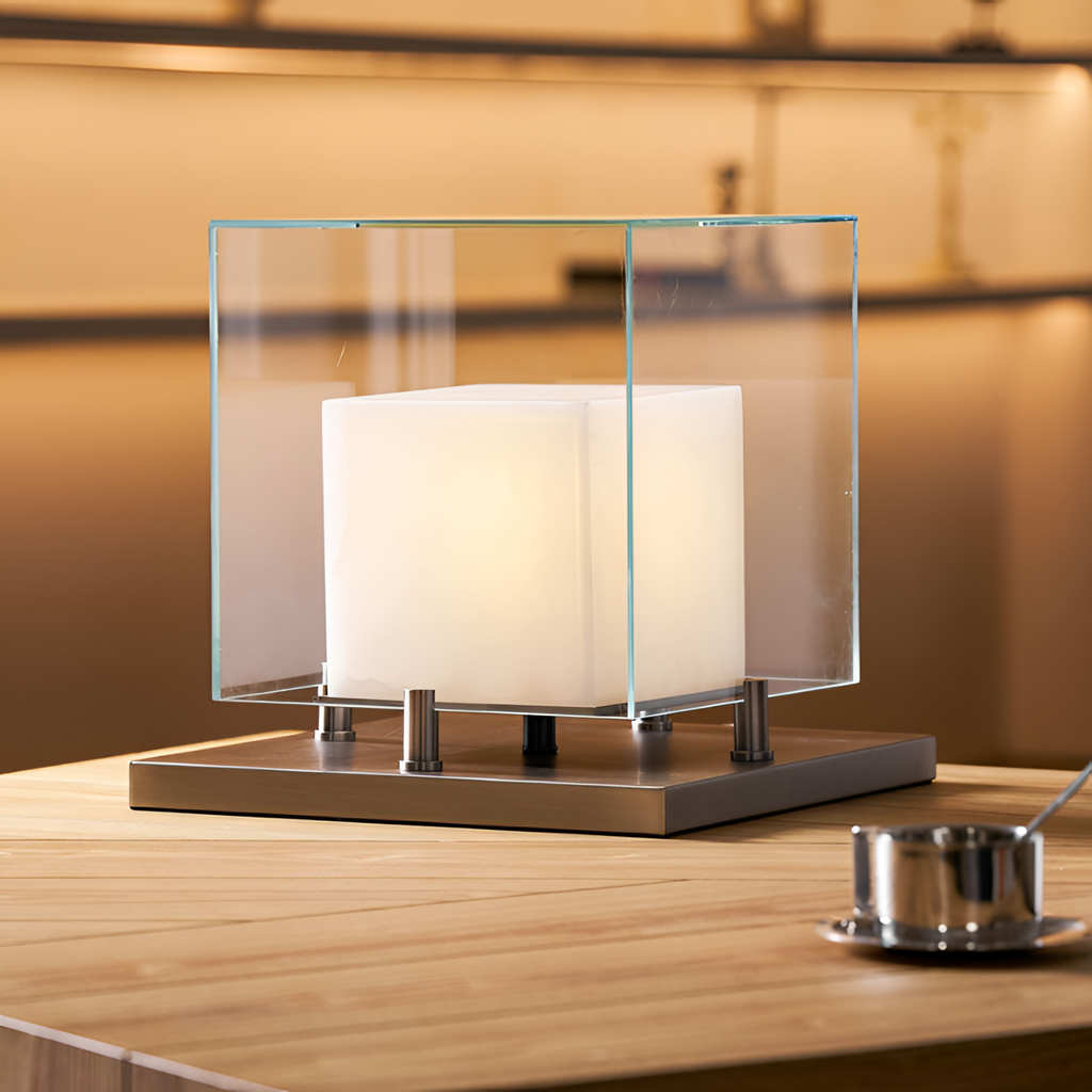 Minimalistisk Geometrisk Bordlampe - Industriel