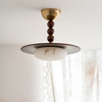 Skulpturel Alabast Loftlampe - Moderne
