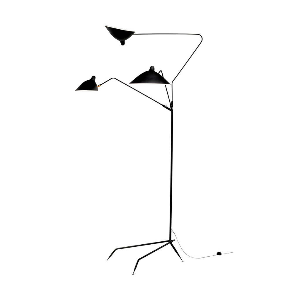 Industriel Minimalistisk Gulvlampe - Justerbar