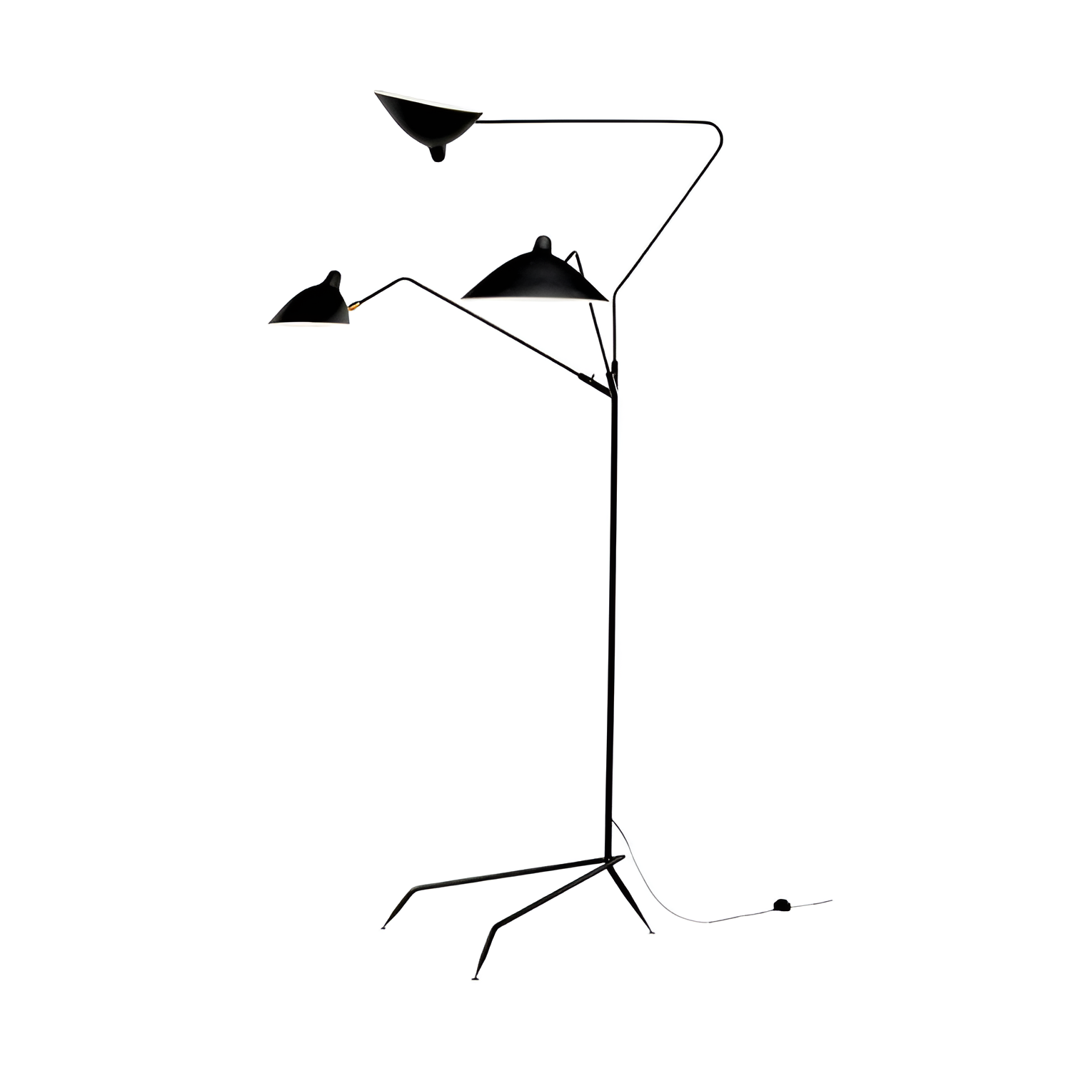Industriel Minimalistisk Gulvlampe - Justerbar