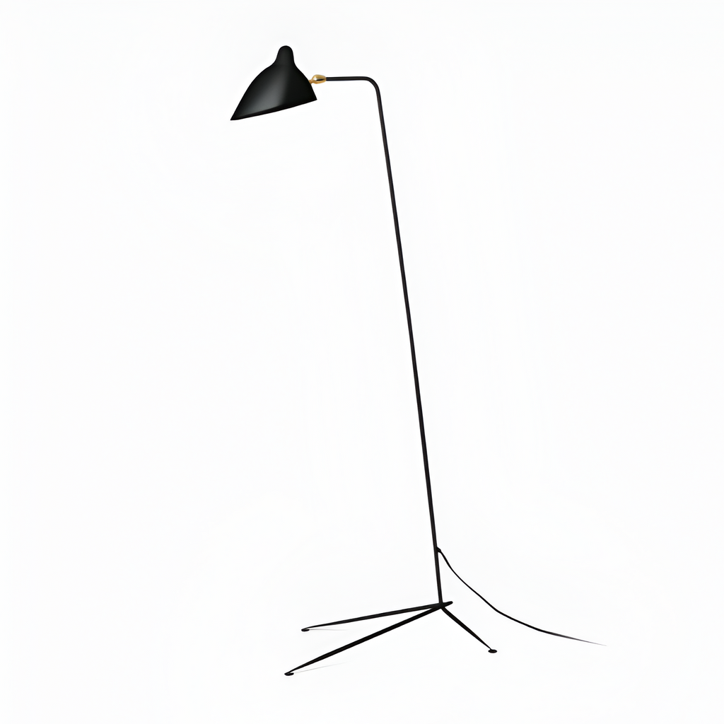Industriel Minimalistisk Gulvlampe - Justerbar