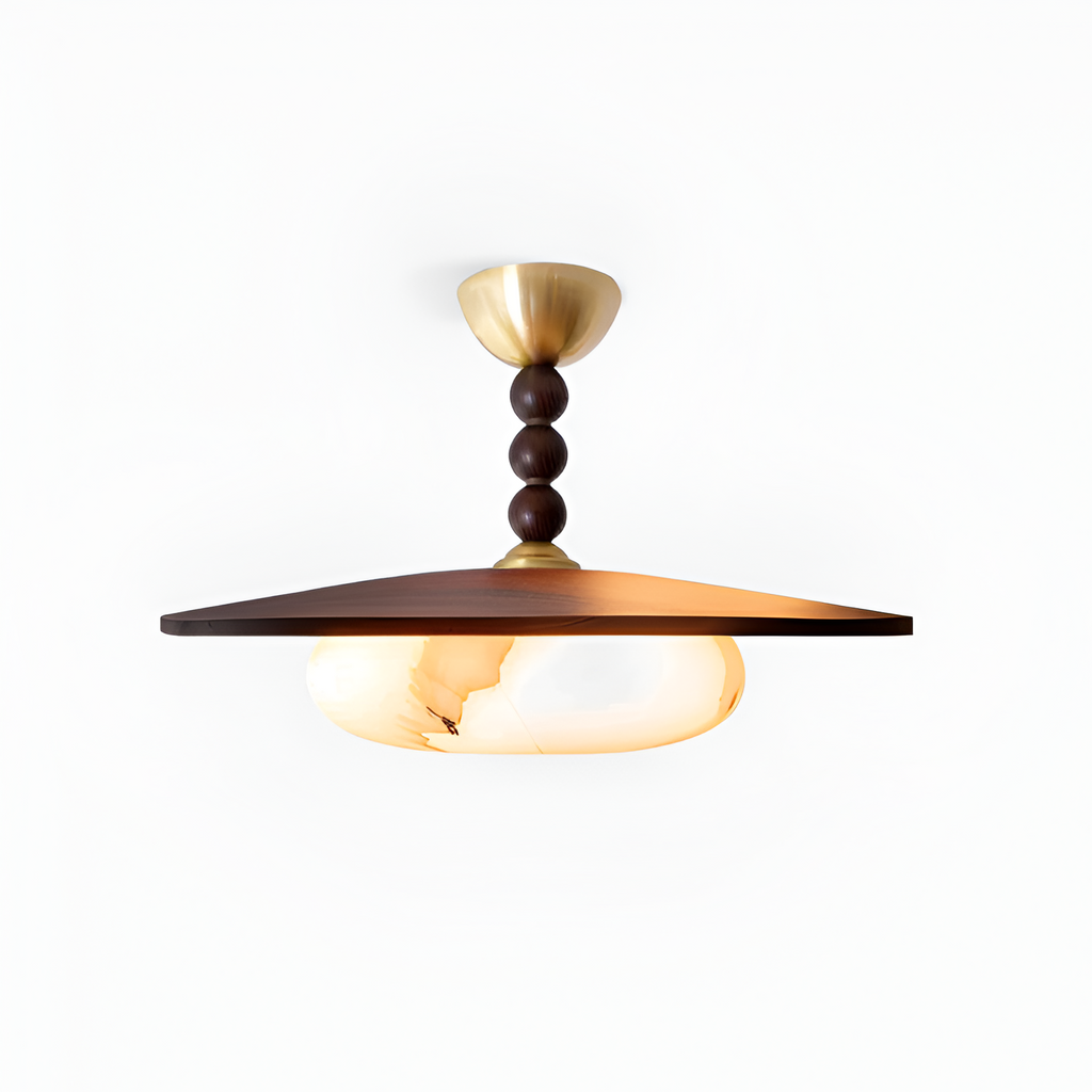 Skulpturel Alabast Loftlampe - Moderne