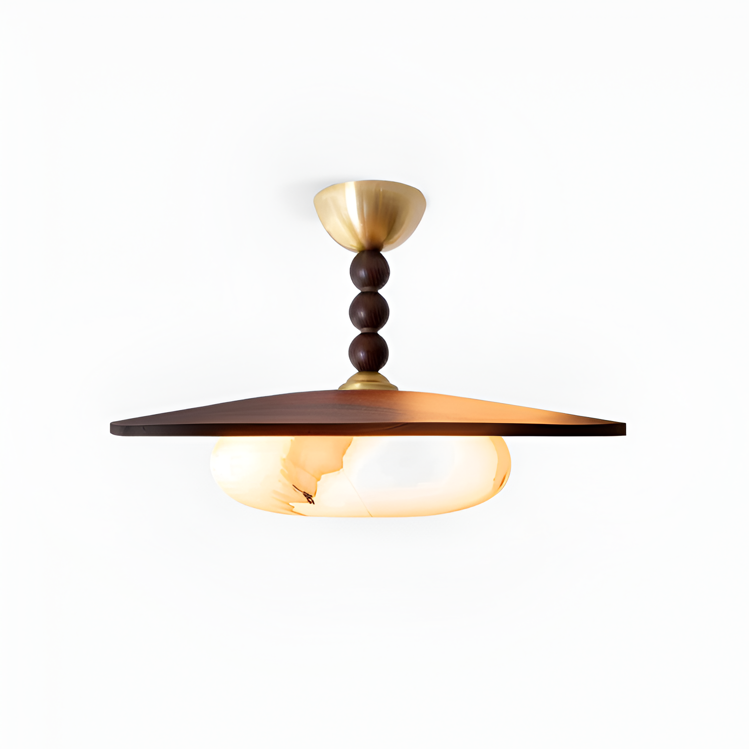 Skulpturel Alabast Loftlampe - Moderne
