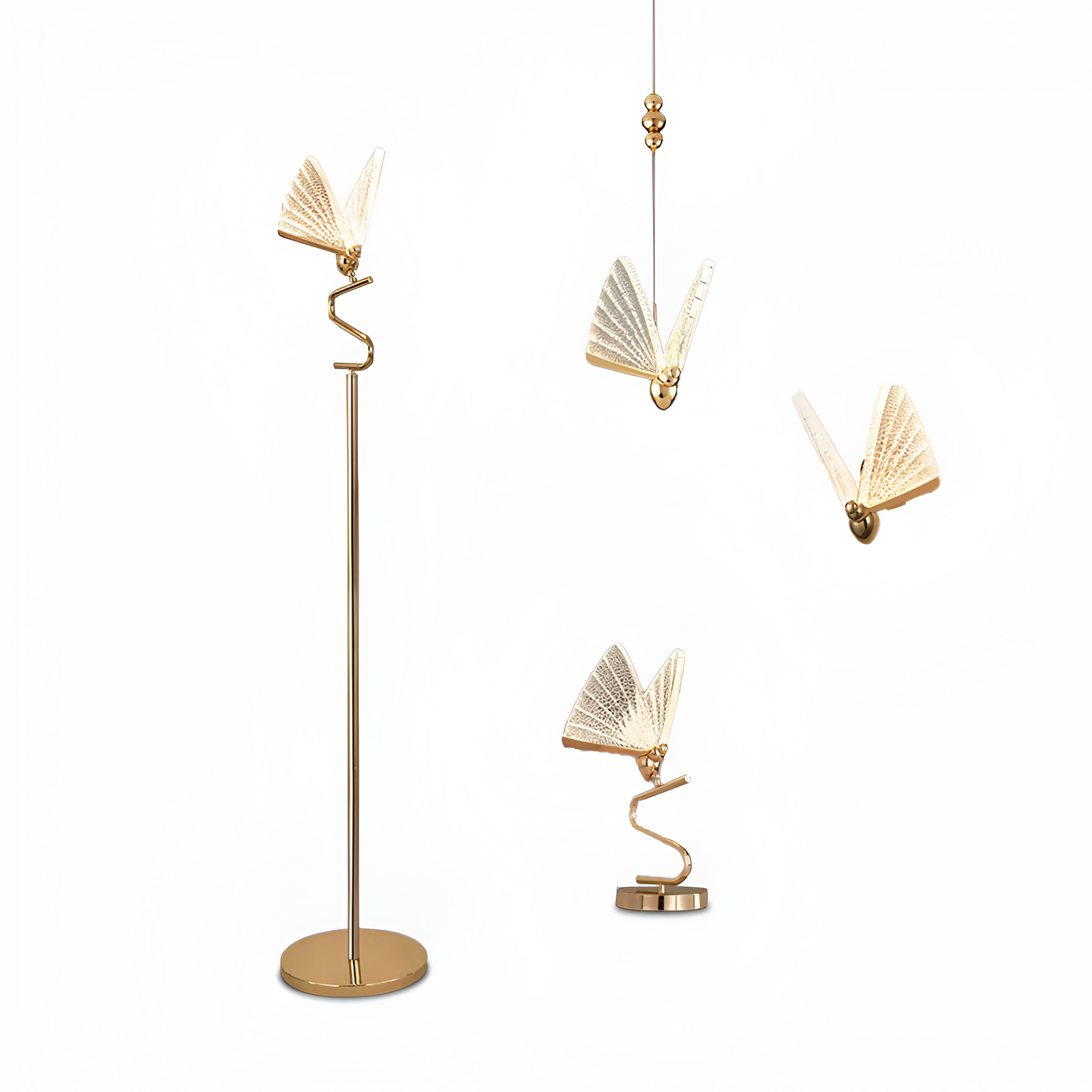 Minimalistisk Lampe I Sommerfugleform – Moderne