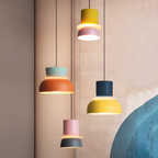 Moderne Pendellampe - Farverig Geometrisk Hængelampe