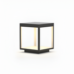 Geometrisk Solcellelampe til Udendørsbrug - Minimalistisk