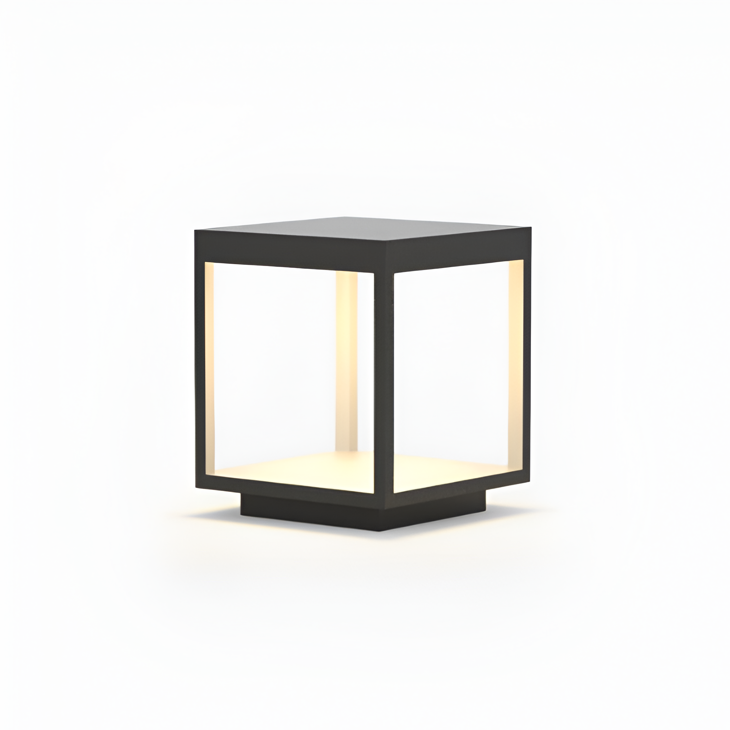 Geometrisk Solcellelampe til Udendørsbrug - Minimalistisk